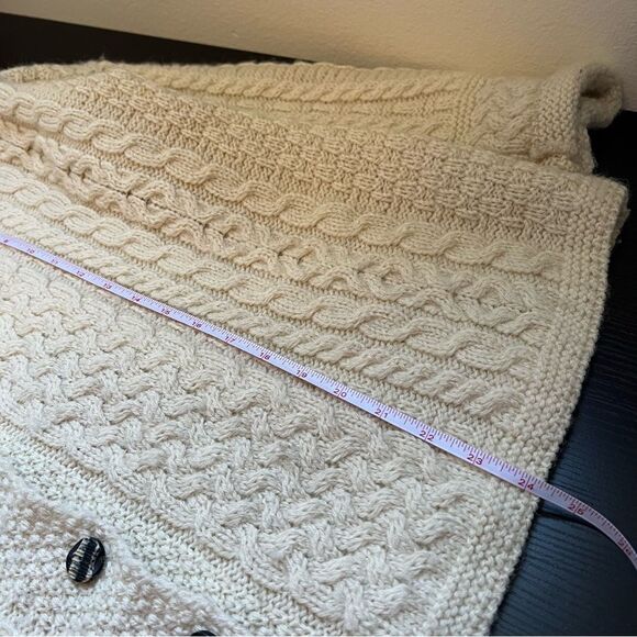 Cozy Cream Cable Knit Cardigan - Picture 14 of 14